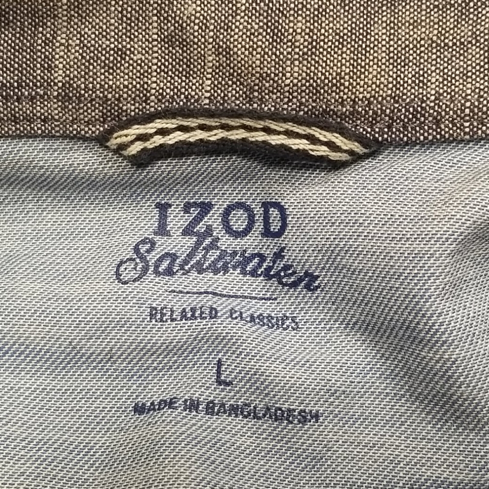 IZOD LONG SLEEVE BUTTON UP